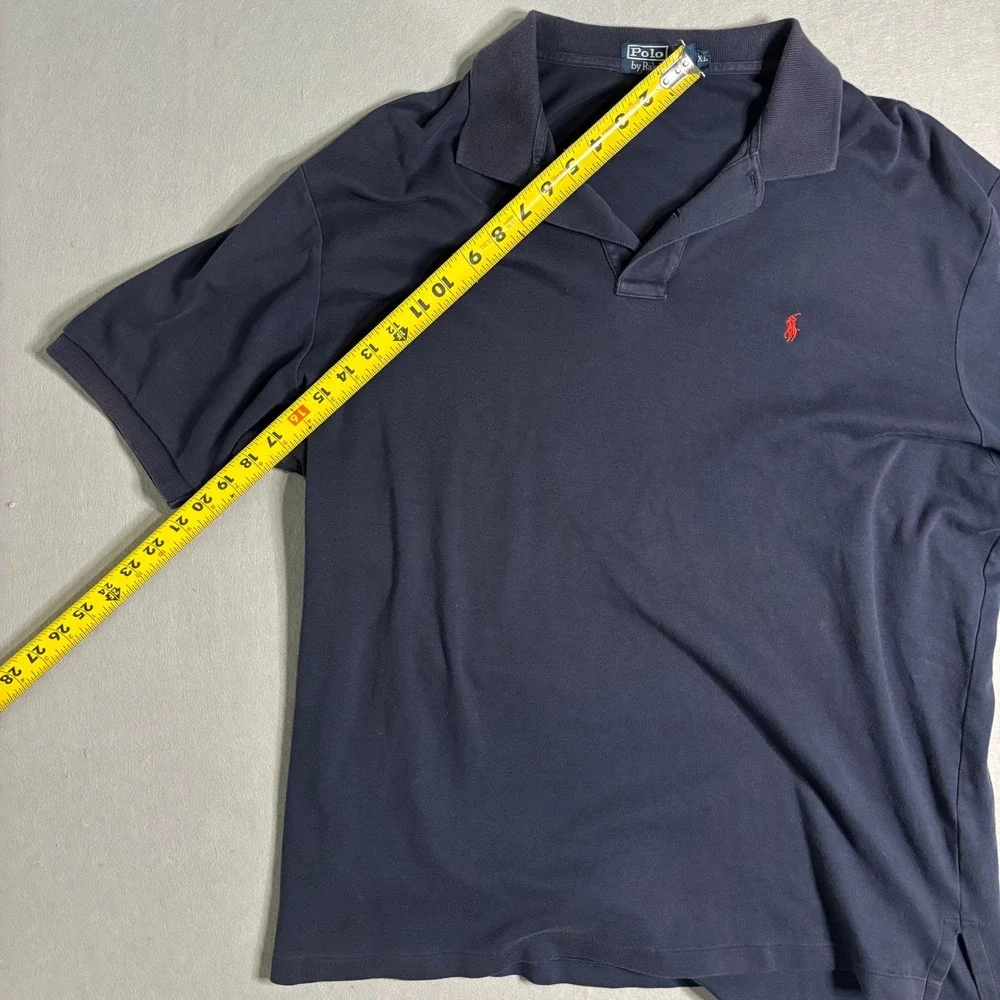 Polo by Ralph Lauren Men's Navy Polo Shirt XL Red Pony 100% Cotton